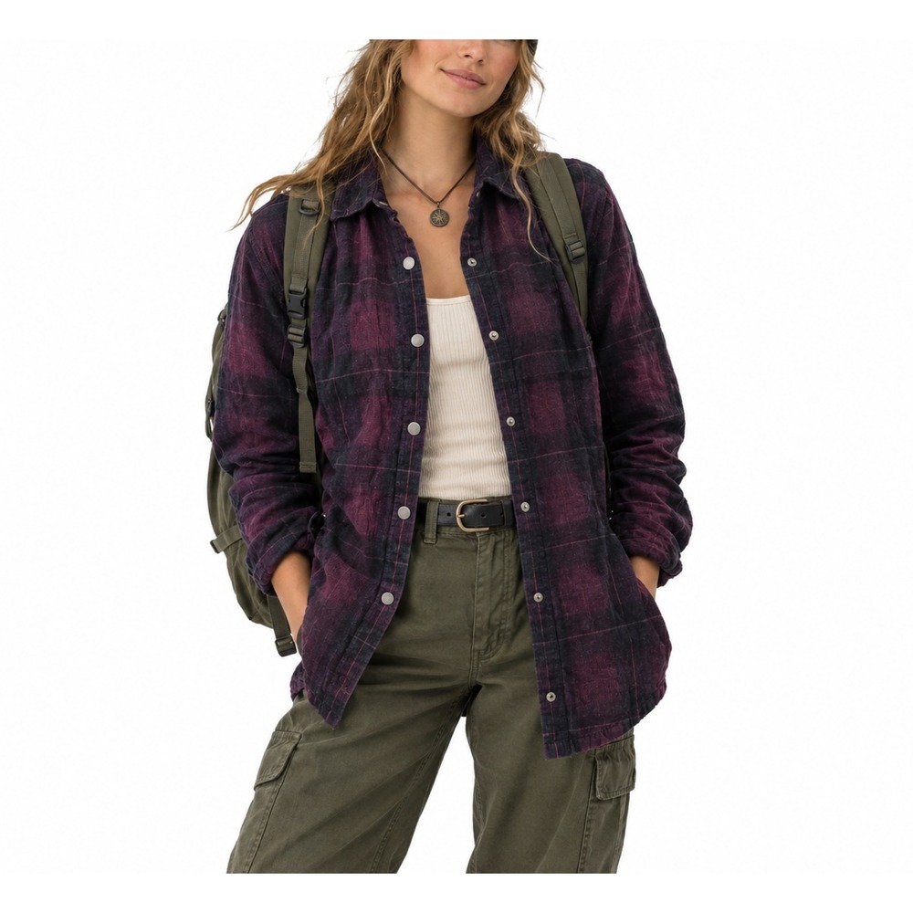 Prana Women's Size S Shacket Organic Cotton Corduroy Flannel Gorpcore Granonola